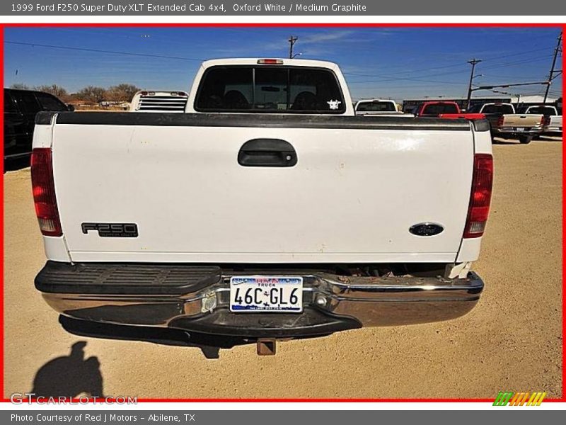 Oxford White / Medium Graphite 1999 Ford F250 Super Duty XLT Extended Cab 4x4