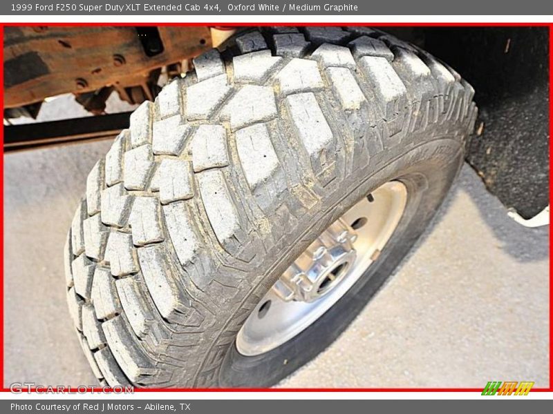 Oxford White / Medium Graphite 1999 Ford F250 Super Duty XLT Extended Cab 4x4
