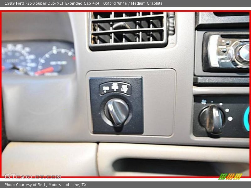 Oxford White / Medium Graphite 1999 Ford F250 Super Duty XLT Extended Cab 4x4