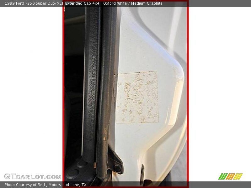 Oxford White / Medium Graphite 1999 Ford F250 Super Duty XLT Extended Cab 4x4
