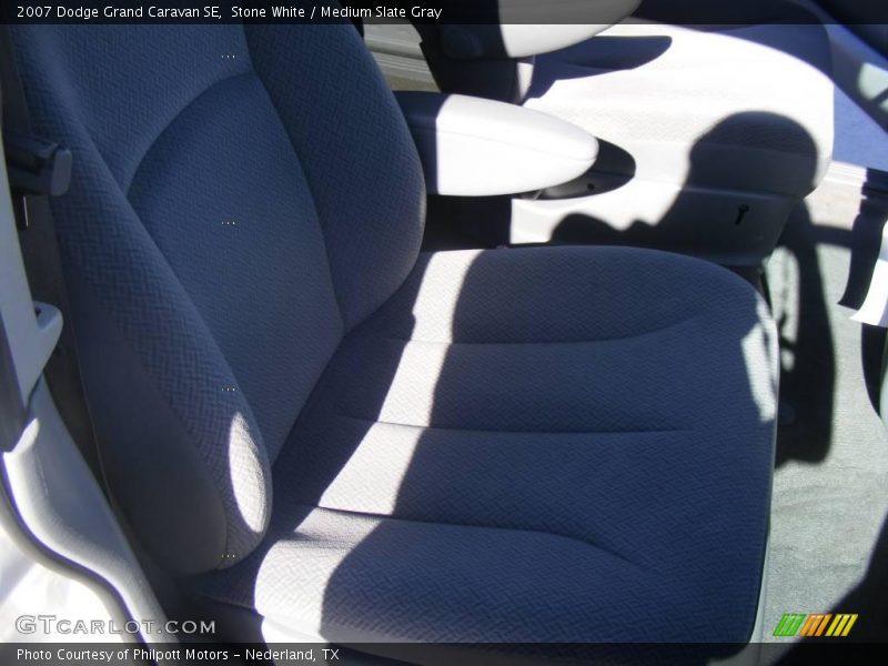 Stone White / Medium Slate Gray 2007 Dodge Grand Caravan SE