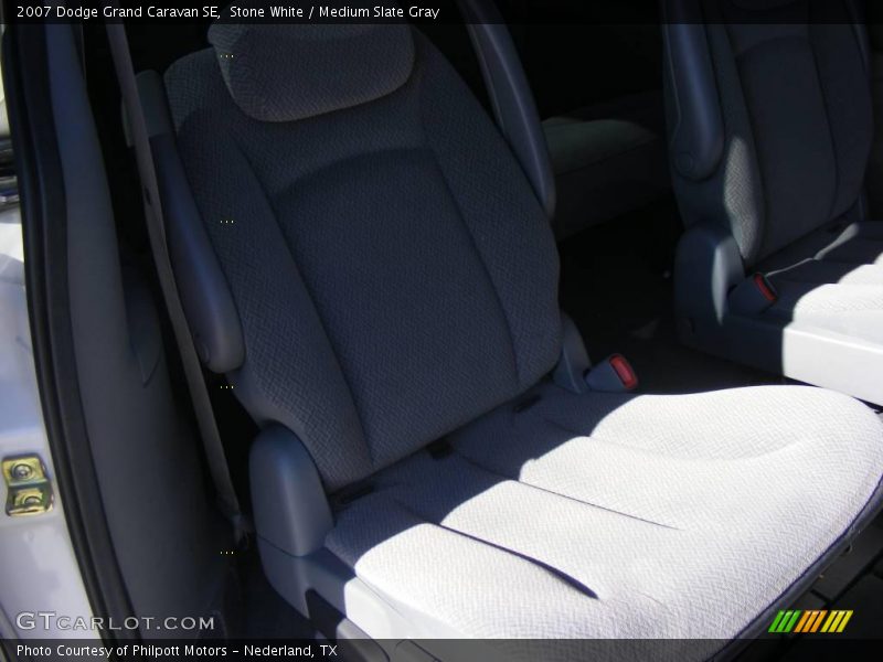 Stone White / Medium Slate Gray 2007 Dodge Grand Caravan SE