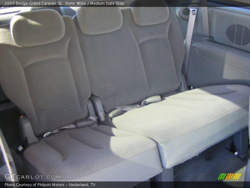 Stone White / Medium Slate Gray 2007 Dodge Grand Caravan SE