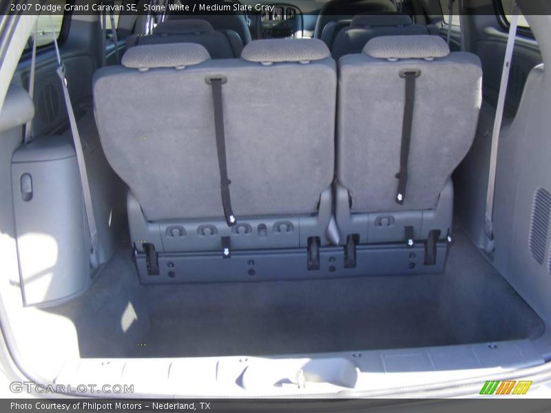 Stone White / Medium Slate Gray 2007 Dodge Grand Caravan SE