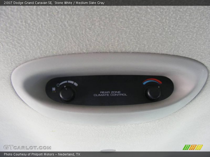 Stone White / Medium Slate Gray 2007 Dodge Grand Caravan SE