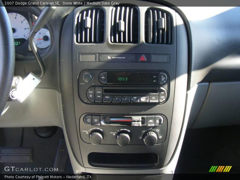 Stone White / Medium Slate Gray 2007 Dodge Grand Caravan SE