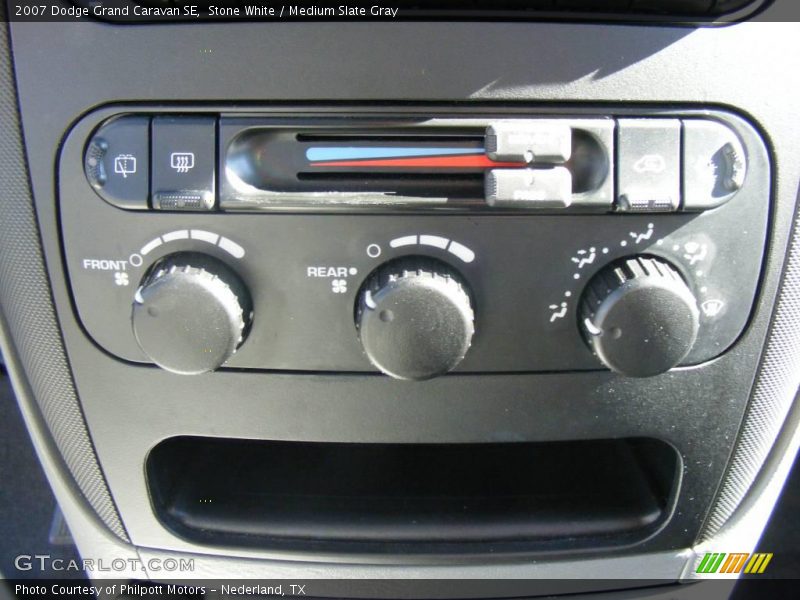 Stone White / Medium Slate Gray 2007 Dodge Grand Caravan SE