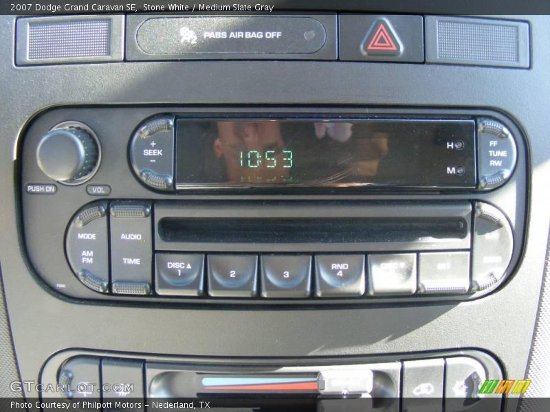 Stone White / Medium Slate Gray 2007 Dodge Grand Caravan SE