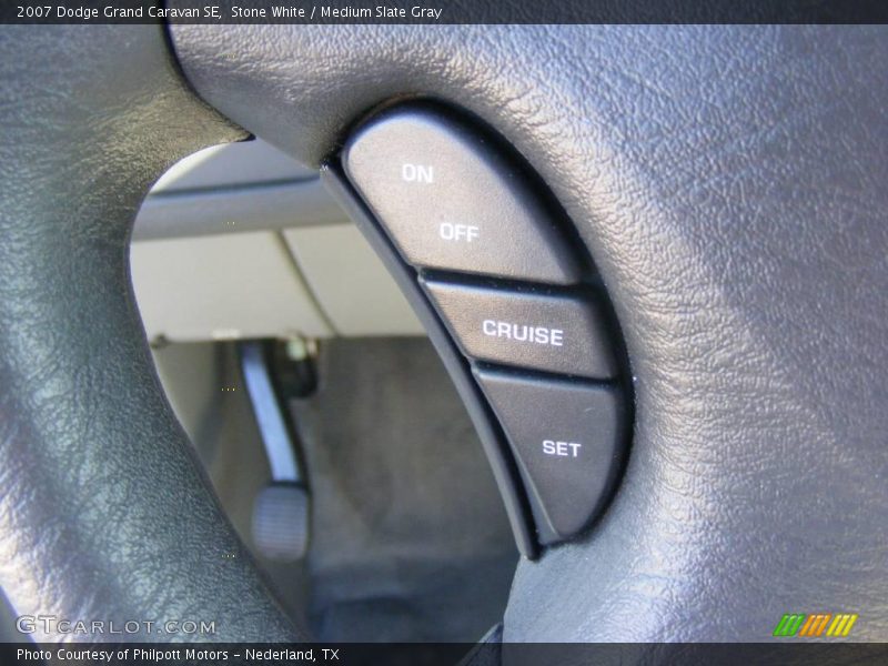 Stone White / Medium Slate Gray 2007 Dodge Grand Caravan SE