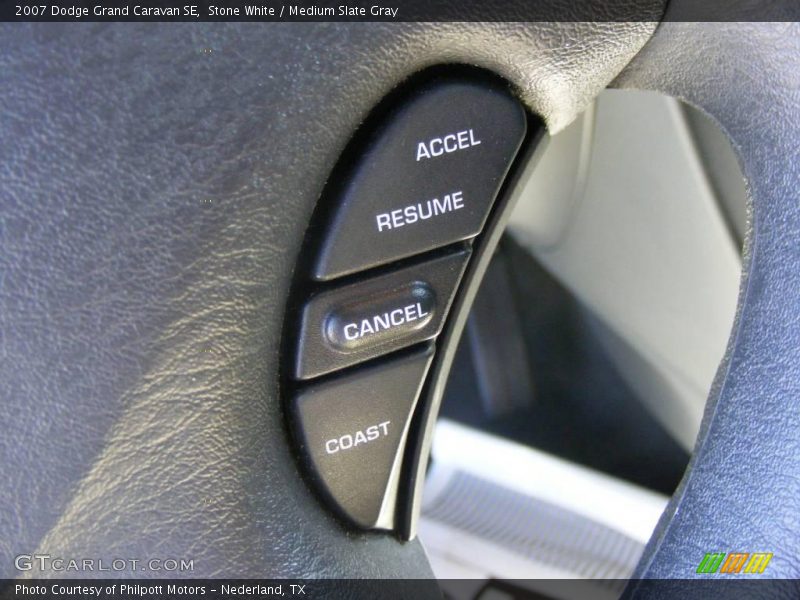 Stone White / Medium Slate Gray 2007 Dodge Grand Caravan SE