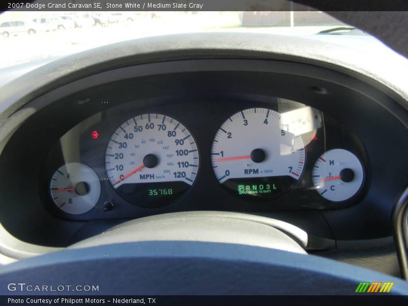 Stone White / Medium Slate Gray 2007 Dodge Grand Caravan SE