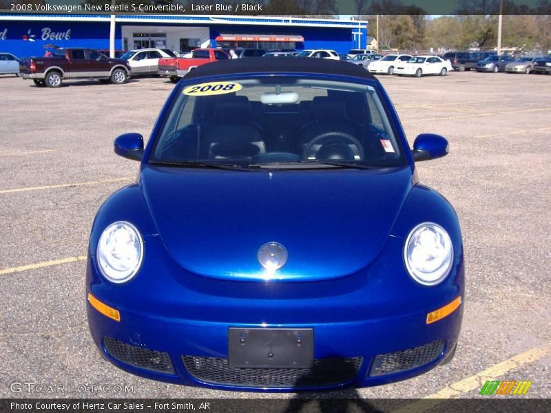 Laser Blue / Black 2008 Volkswagen New Beetle S Convertible