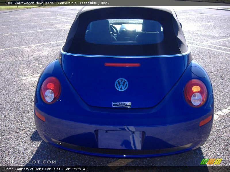 Laser Blue / Black 2008 Volkswagen New Beetle S Convertible