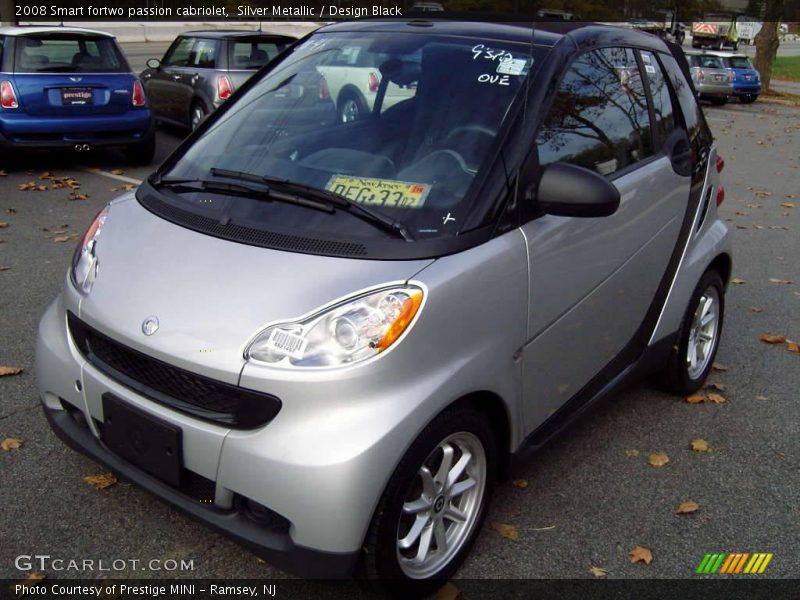 Silver Metallic / Design Black 2008 Smart fortwo passion cabriolet