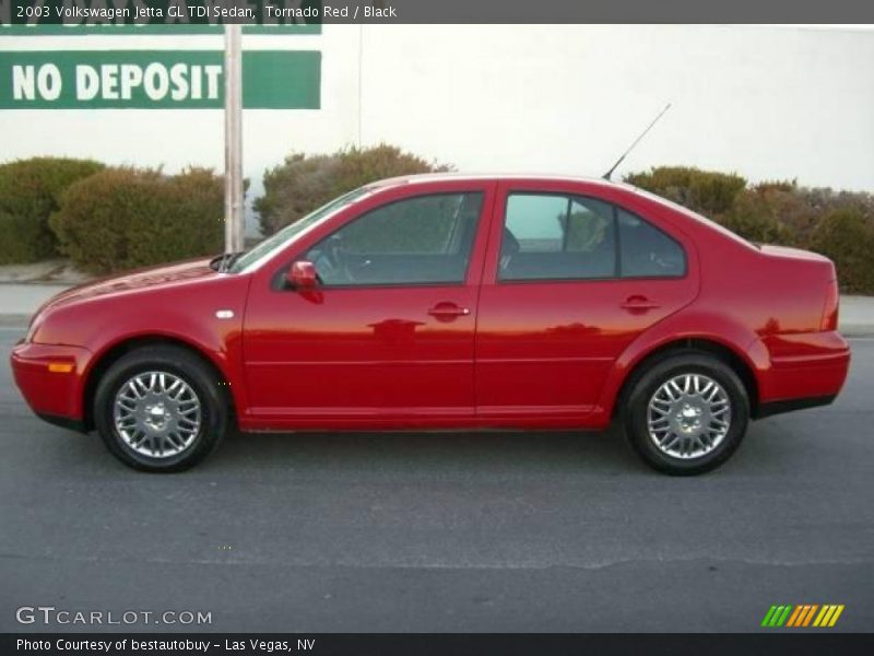 Tornado Red / Black 2003 Volkswagen Jetta GL TDI Sedan