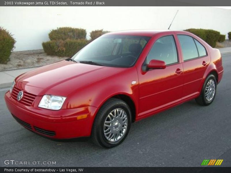 Tornado Red / Black 2003 Volkswagen Jetta GL TDI Sedan