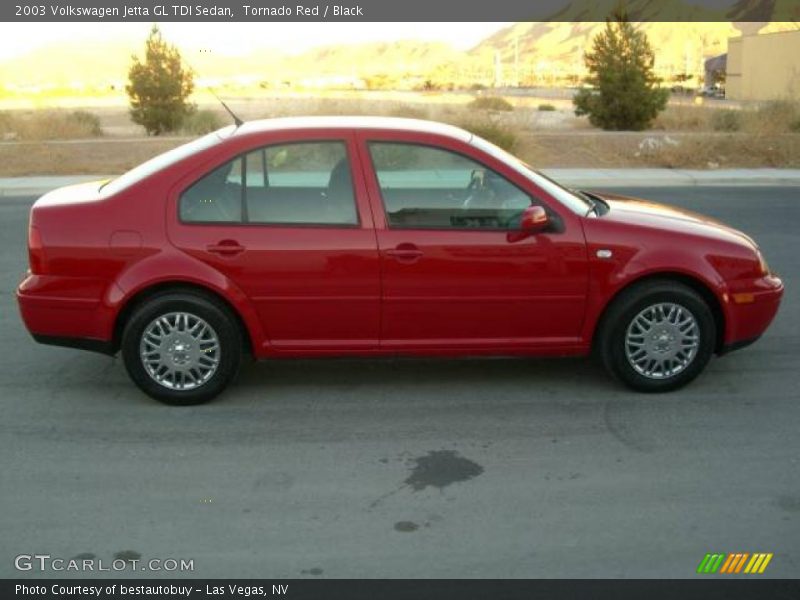 Tornado Red / Black 2003 Volkswagen Jetta GL TDI Sedan
