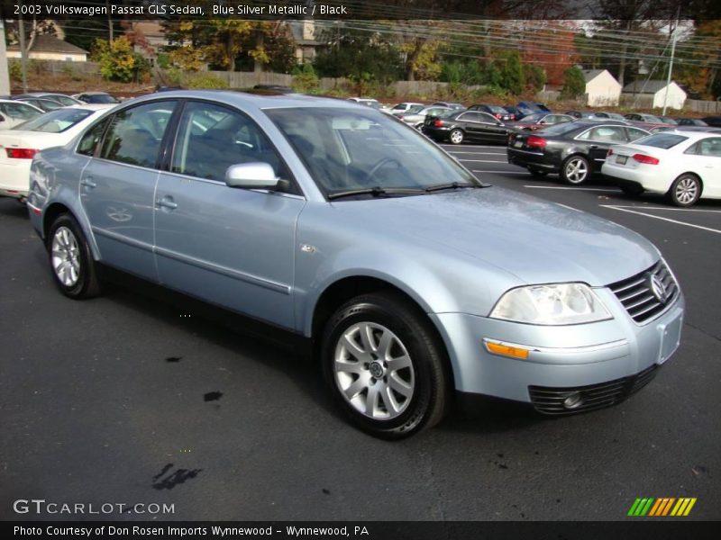 Blue Silver Metallic / Black 2003 Volkswagen Passat GLS Sedan