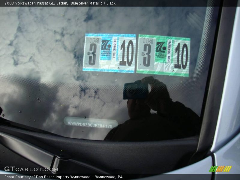 Blue Silver Metallic / Black 2003 Volkswagen Passat GLS Sedan