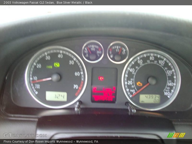 Blue Silver Metallic / Black 2003 Volkswagen Passat GLS Sedan