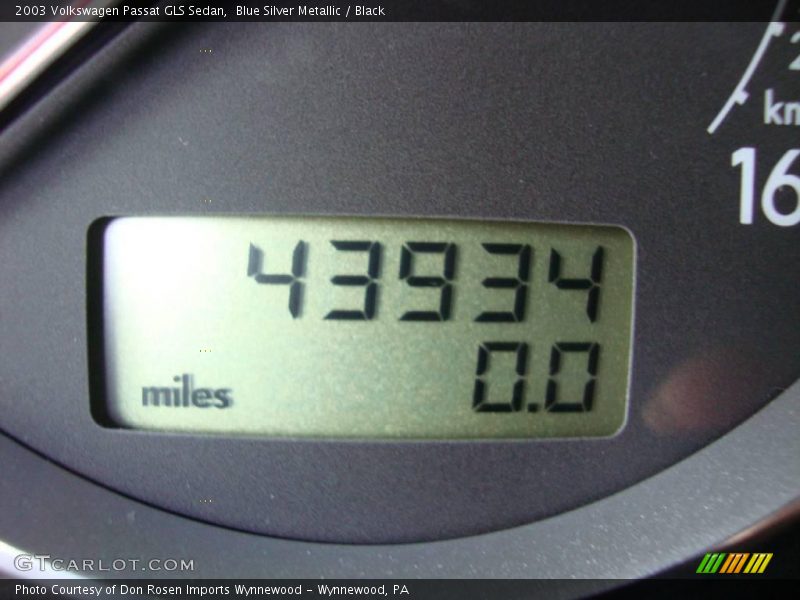 Blue Silver Metallic / Black 2003 Volkswagen Passat GLS Sedan