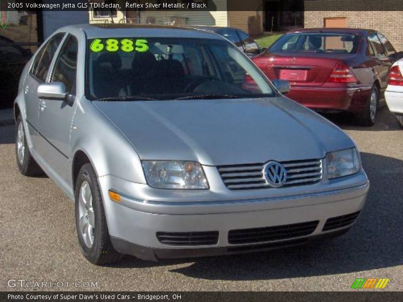 Reflex Silver Metallic / Black 2005 Volkswagen Jetta GLS TDI Sedan