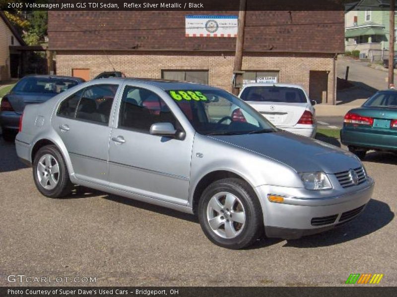 Reflex Silver Metallic / Black 2005 Volkswagen Jetta GLS TDI Sedan