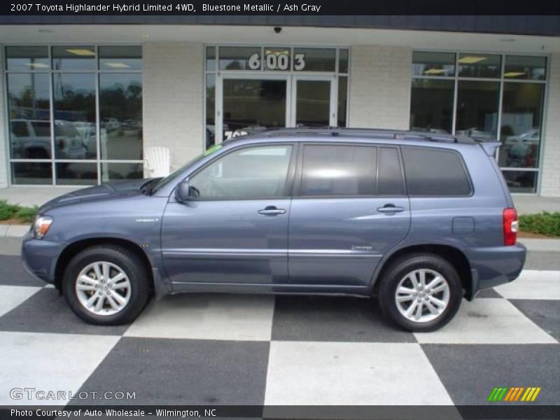 Bluestone Metallic / Ash Gray 2007 Toyota Highlander Hybrid Limited 4WD