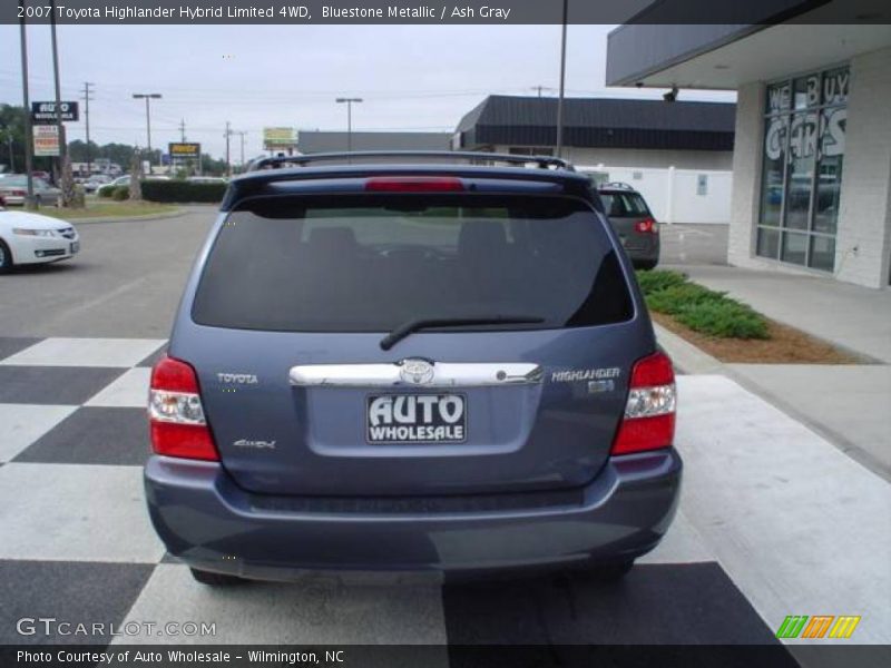 Bluestone Metallic / Ash Gray 2007 Toyota Highlander Hybrid Limited 4WD