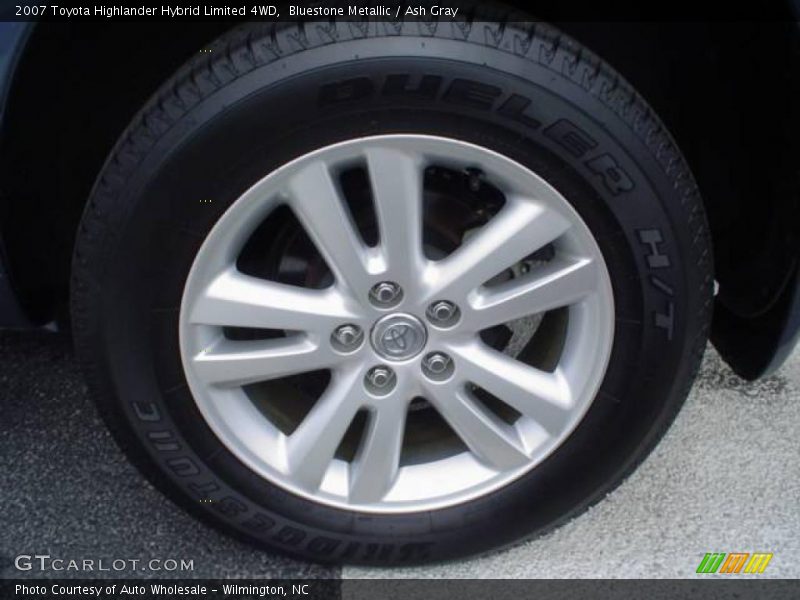 Bluestone Metallic / Ash Gray 2007 Toyota Highlander Hybrid Limited 4WD