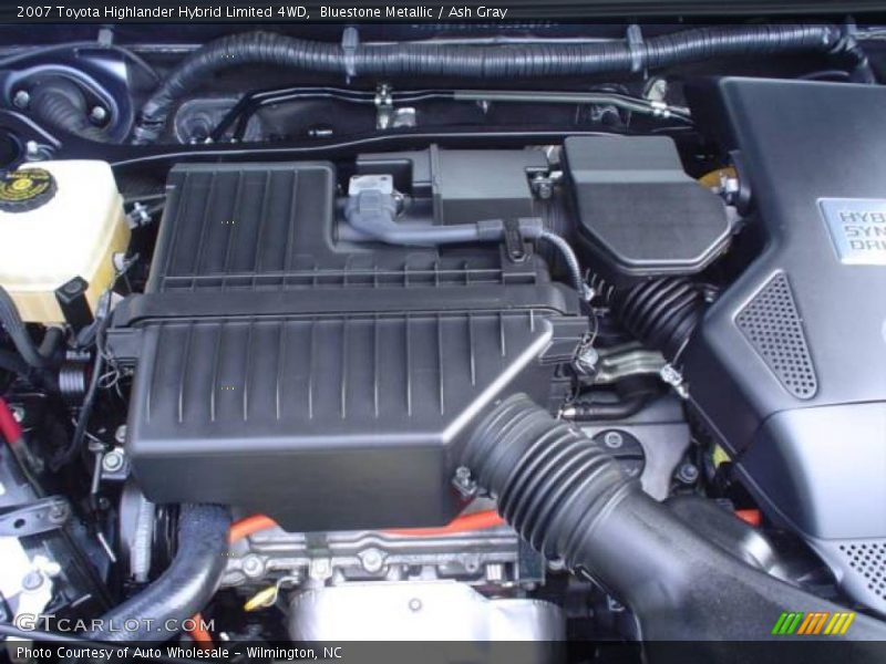 Bluestone Metallic / Ash Gray 2007 Toyota Highlander Hybrid Limited 4WD