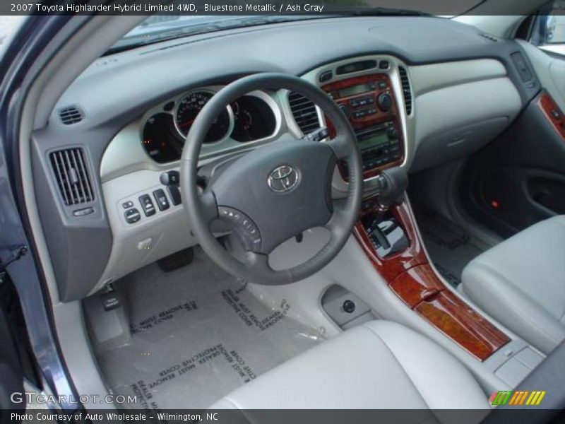 Bluestone Metallic / Ash Gray 2007 Toyota Highlander Hybrid Limited 4WD