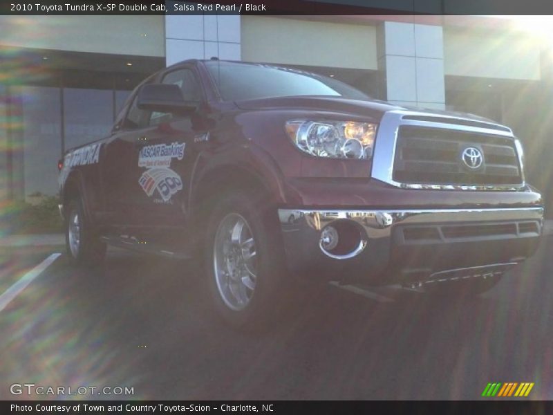 Salsa Red Pearl / Black 2010 Toyota Tundra X-SP Double Cab
