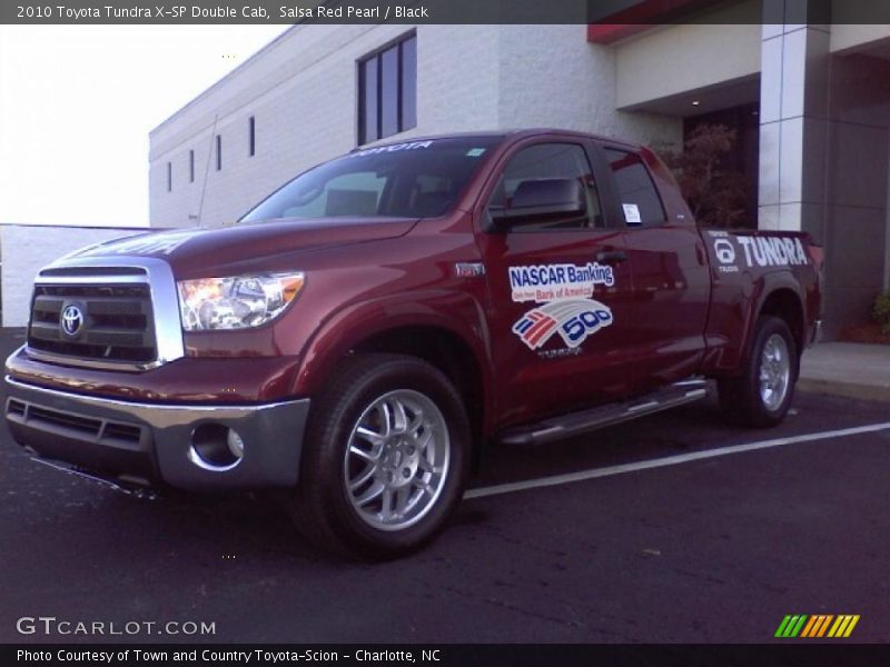 Salsa Red Pearl / Black 2010 Toyota Tundra X-SP Double Cab