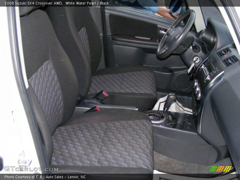 White Water Pearl / Black 2008 Suzuki SX4 Crossover AWD
