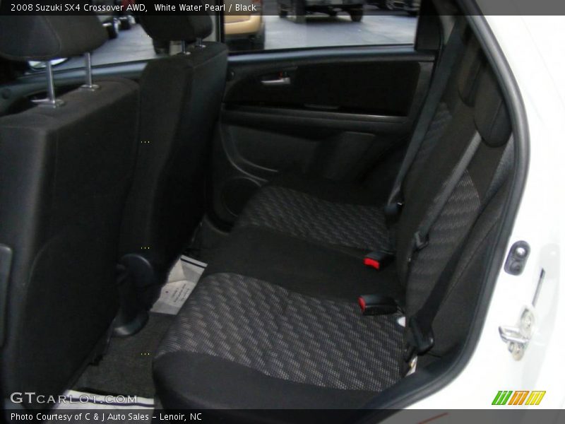 White Water Pearl / Black 2008 Suzuki SX4 Crossover AWD
