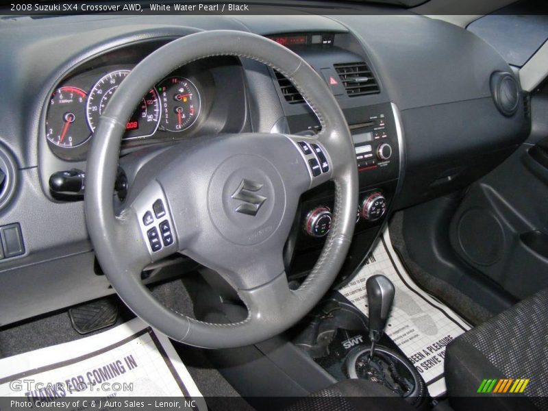 White Water Pearl / Black 2008 Suzuki SX4 Crossover AWD