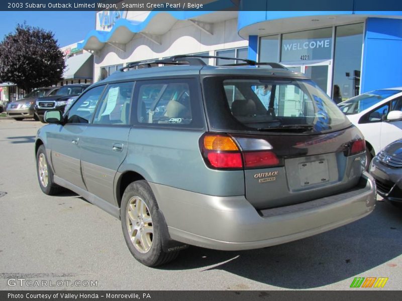 Seamist Green Pearl / Beige 2003 Subaru Outback Limited Wagon