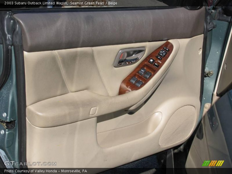 Seamist Green Pearl / Beige 2003 Subaru Outback Limited Wagon