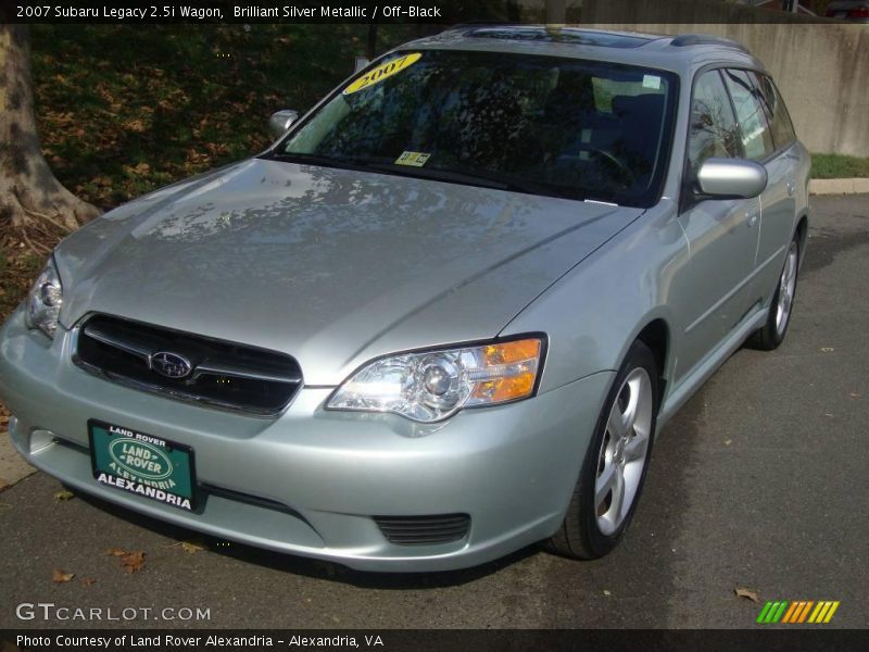 Brilliant Silver Metallic / Off-Black 2007 Subaru Legacy 2.5i Wagon