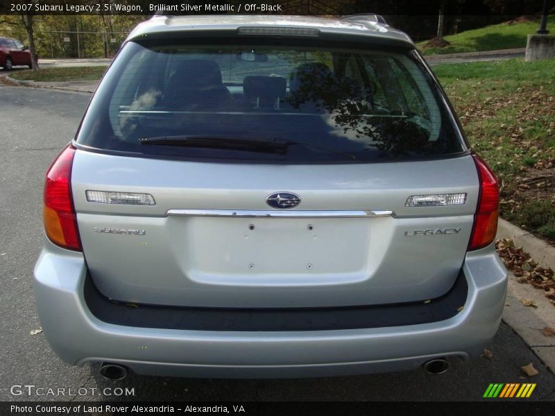 Brilliant Silver Metallic / Off-Black 2007 Subaru Legacy 2.5i Wagon