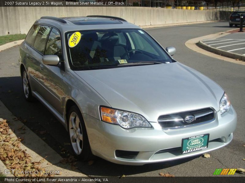 Brilliant Silver Metallic / Off-Black 2007 Subaru Legacy 2.5i Wagon
