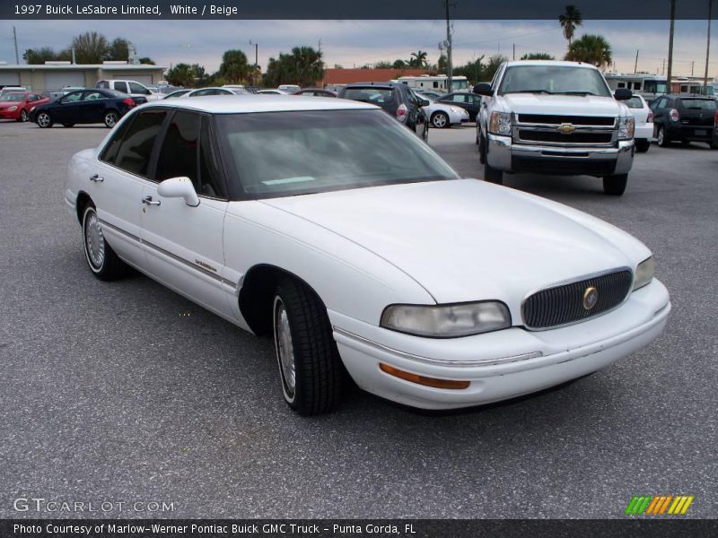 White / Beige 1997 Buick LeSabre Limited