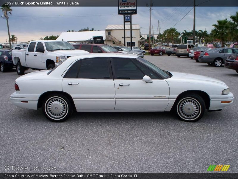 White / Beige 1997 Buick LeSabre Limited
