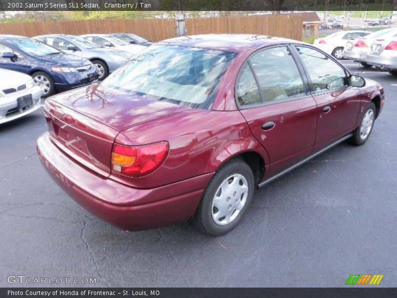 Cranberry / Tan 2002 Saturn S Series SL1 Sedan