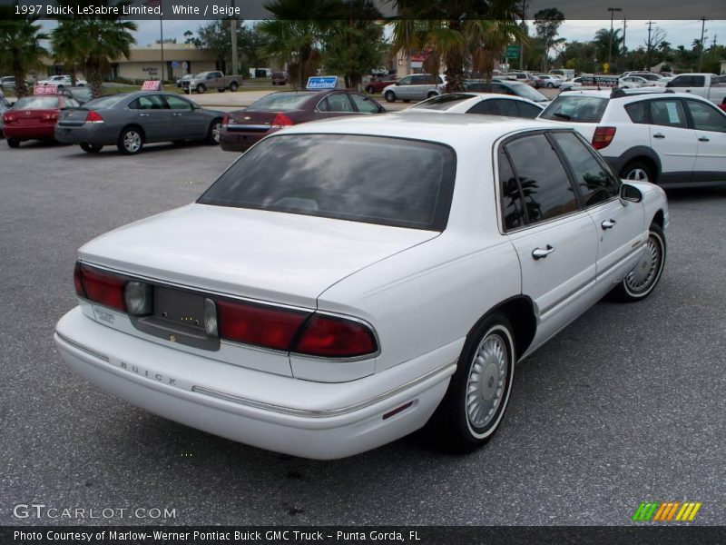 White / Beige 1997 Buick LeSabre Limited