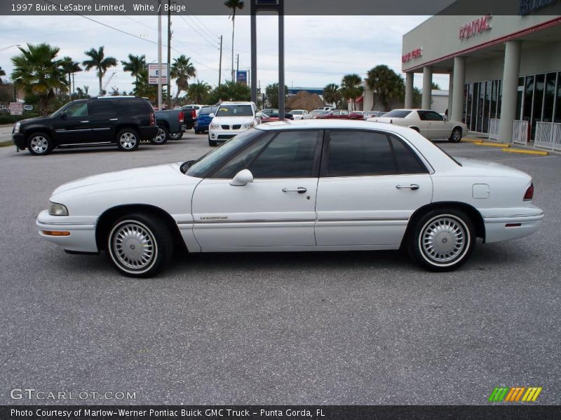 White / Beige 1997 Buick LeSabre Limited