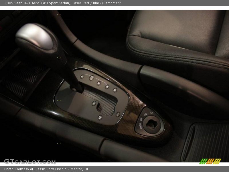 Laser Red / Black/Parchment 2009 Saab 9-3 Aero XWD Sport Sedan