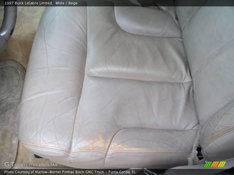 White / Beige 1997 Buick LeSabre Limited