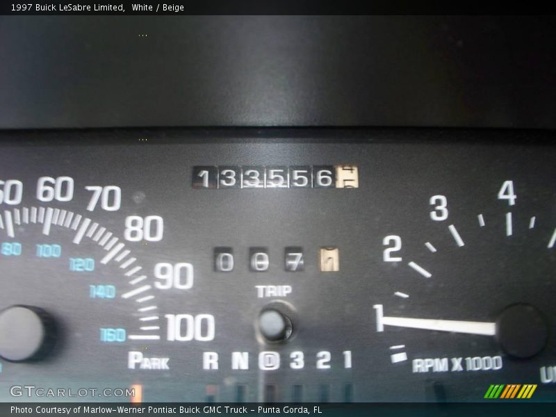 White / Beige 1997 Buick LeSabre Limited